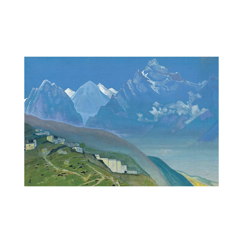 À Kailas, Lahul, 1932 NHR67, H 12 po x l 18 po x 1,5 po