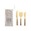 Rattan Wrapped Mango Wood Handle Cheese Knives