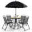 Marcheline 4 - Person Patio Dining Set Umbrella Hole Included Round Table