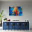 Colorful Abstraction Hand -Painted Art Print on Canvas-1332313891