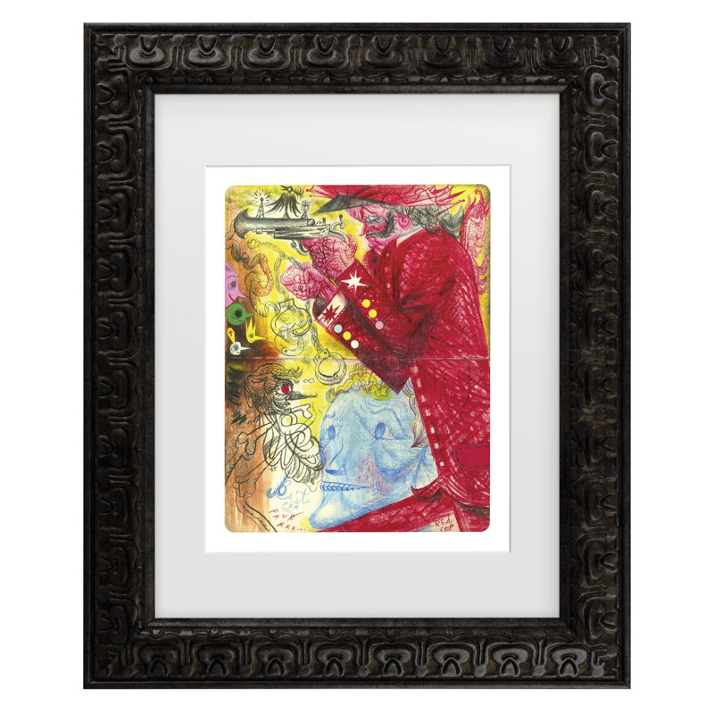 Leonardo Flores, art encadré mat, H 17,5 po x l 14,5 po