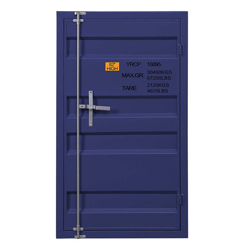 Commode de porte en métal Cargo 1, finition bleue, Bleu