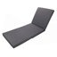 Ensemble de chaises longues en bois d'acacia massif avec coussin de détente (gris foncé et triple plis) - version crème assortie disponible-1035562769