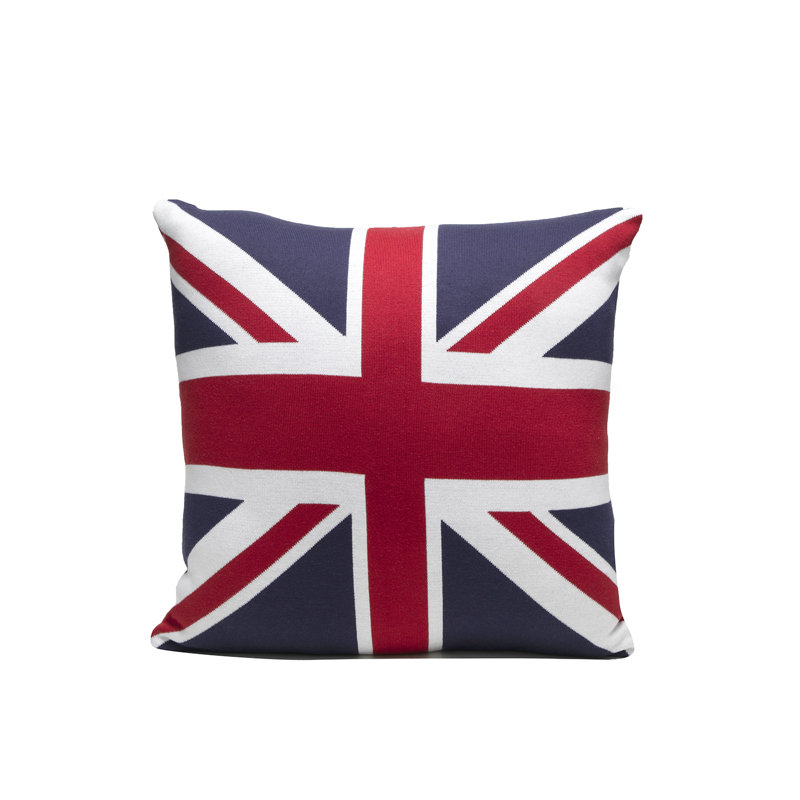 Geometric Cotton Blend Reversible Throw Pillow