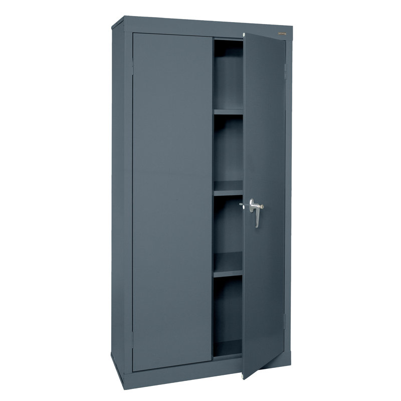 Value Line 30'' Wide 3 - Shelf Storage Cabinet, Blue