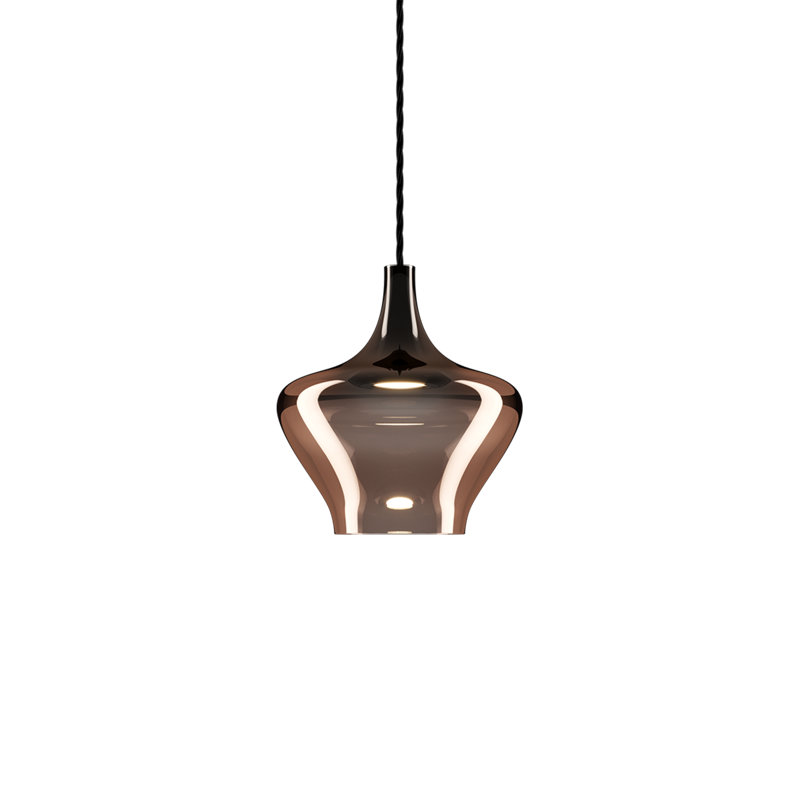 Lodes Nostalgia Suspension Lamp Black Cable Line-V, Glossy Bronze