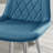 Simsbury Velvet Modern Counter Bar Stools with Tapered Metal Legs & Quilted Diamond Stitching-93802360-93802355