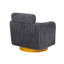 Fauteuil pivotant en velours Luxe-1459640863