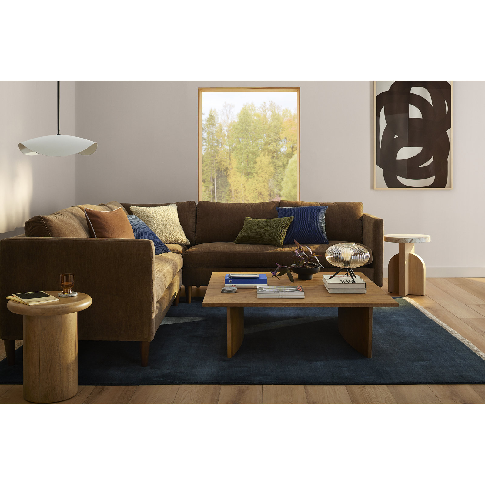 Clio Hand-Loomed Cream Wool Rug, Rectangle 10' x 14'