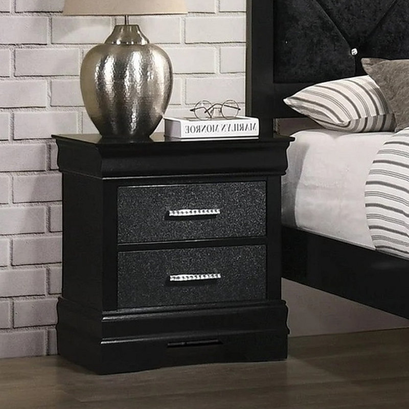 Amalia - Nightstand, Black