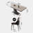 Elegant Microcrystalline Stone Dining Table Set-104950610