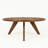 Petra Round Walnut Wood Coffee Table, Mid-Century Modern-738871024
