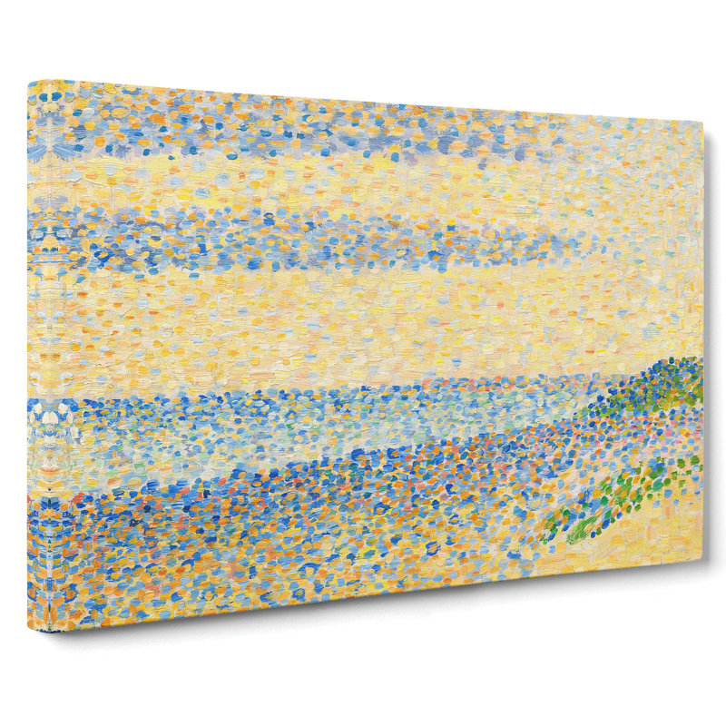Seascape At Gravelines by Georges Seurat - Wrapped Canvas Painting, 35cm H x 50cm W x 3cm D