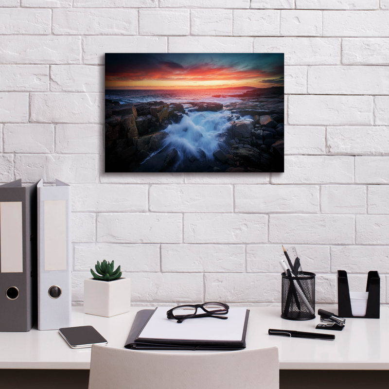 «Red Sky At Dusk» par Rick Berk, art mural sur toile