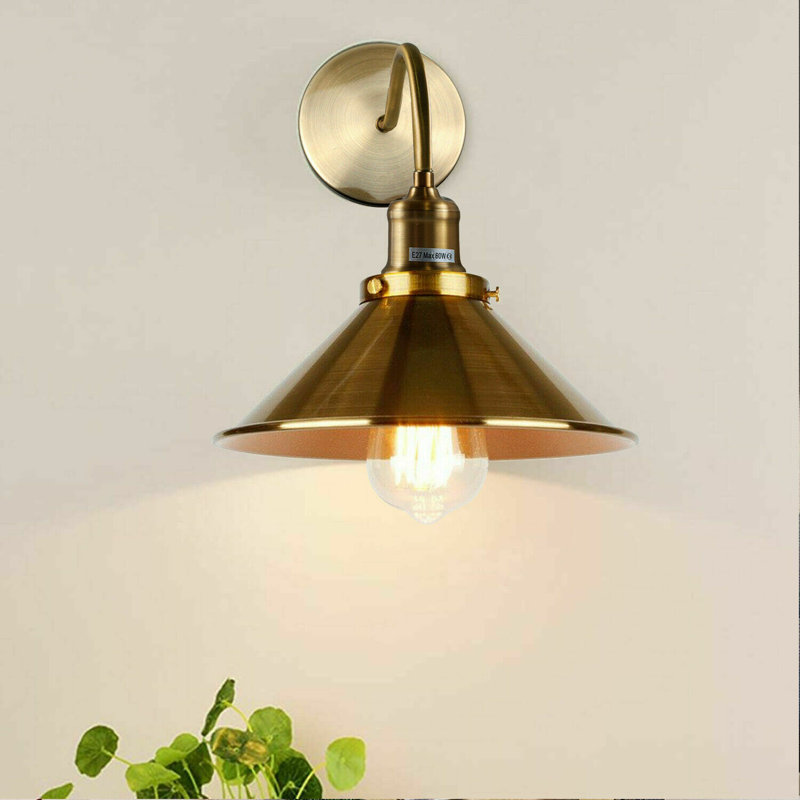 Mcniel Armed Sconce, Yellow Brass