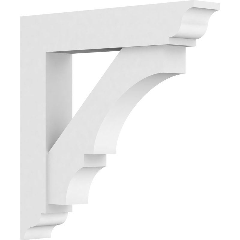 Support standard en uréthane Balboa standard avec extrémités traditionnelles, brun clair apprêté, H 18 po x l 3 po x P 18 po