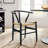 Amish Wood Dining Accent Chair-108891631-108891634