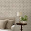 Martha Stewart Chateau Fleur Basketweave Green Wallpaper-1029415322