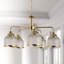 Lustre traditionnel 5 lumières à abat-jour Asner-1881478811