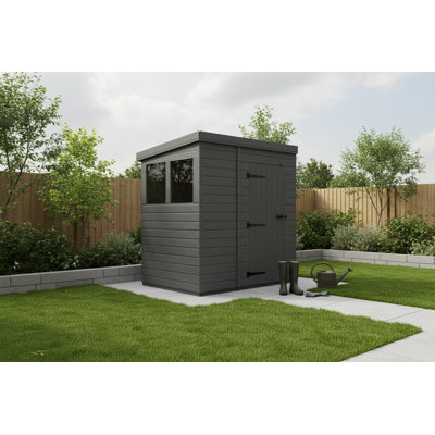 5x7 Pent Composite Shed