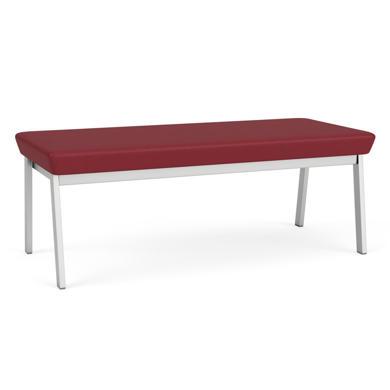 Banc en métal Newport, Argent, Bordeaux Patriot Plus - nettoyez le vinyle avec un