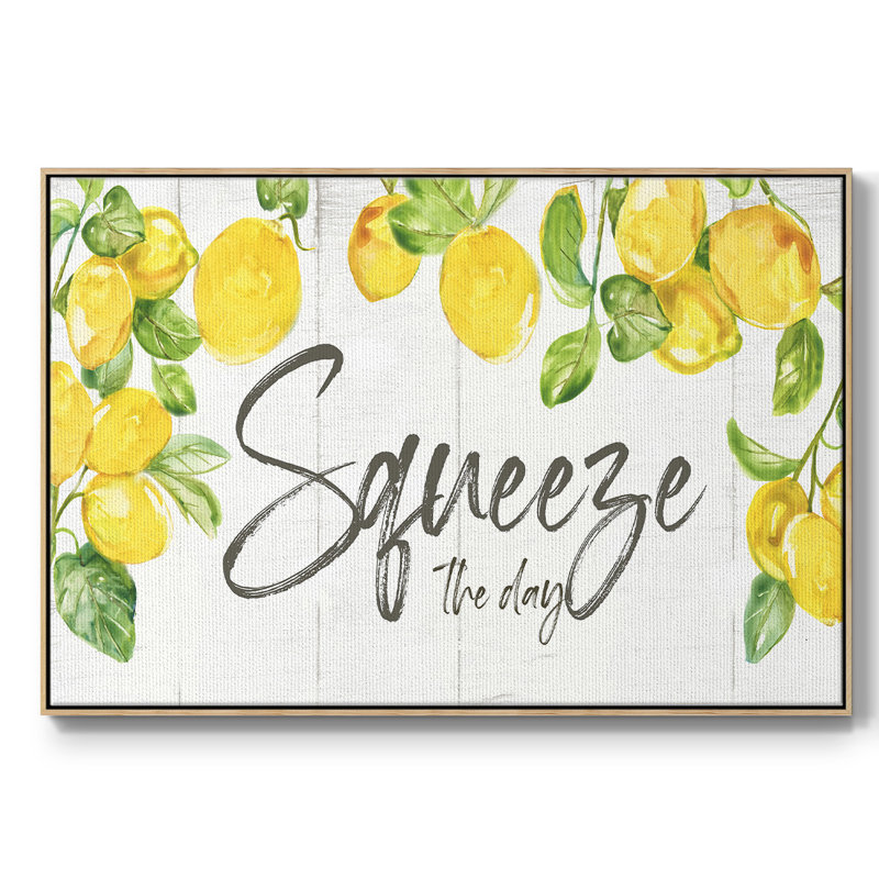 " Lemon Squeeze ", 27" H x 41" W x 2" D, Natural