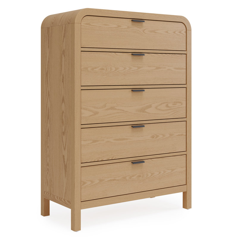 Commode 5 tiroirs Essie, Bois d'œuvre