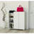 Modern Shoe Cabinet, White, 35.4 x 37.4 x 11.6 inches | 100% Melamine Coated Particle Board, Thickness: 0.7 inches | Numerous Shelves, Wall-Mountable, Elegant Design for Entryway & Hallway Storage Solutions