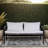 Duhon Outdoor Sofa In Eucalyptus Wood Wrapped In Rope