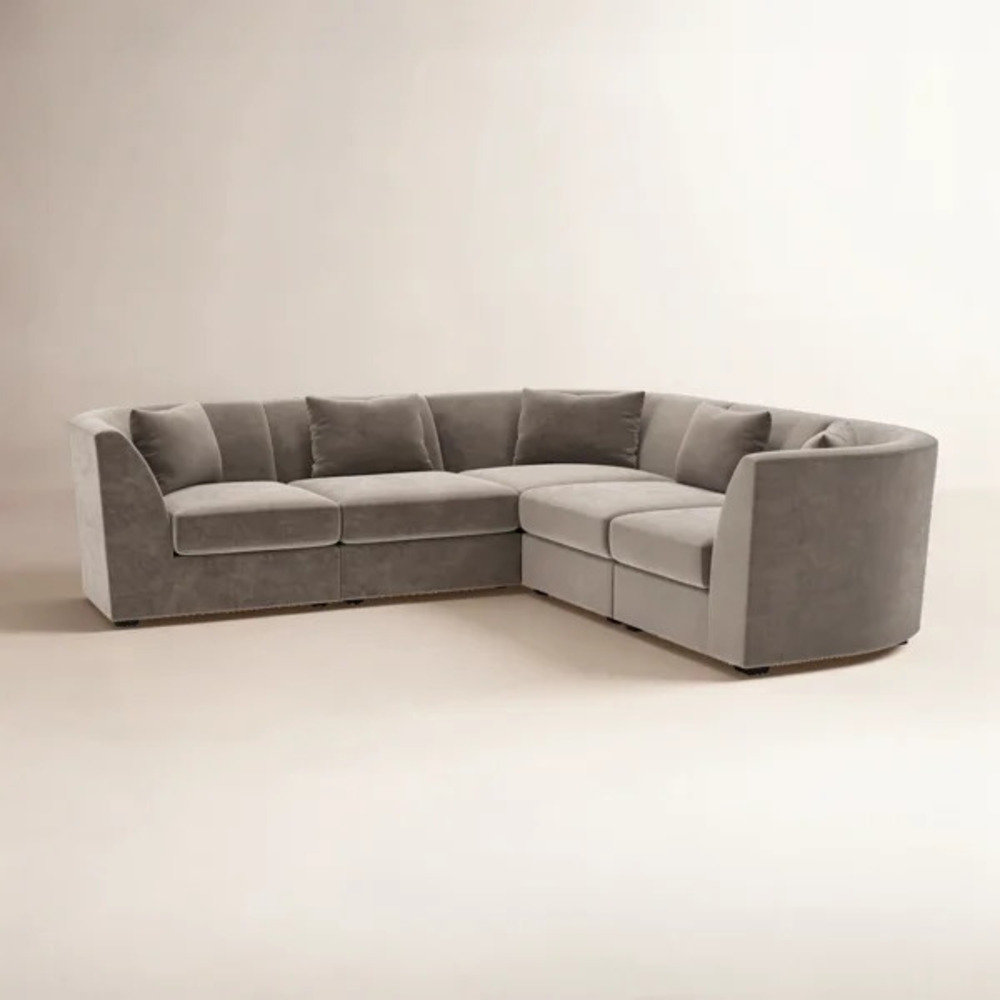Krista Modular Sectional, Nostalgic Rainy Day Polyester Blend