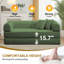 Canapé-lit futon convertible 4 en 1 en velours côtelé, 63 pouces, avec 2 oreillers, aucun assemblage requis-1443662618-1490432191