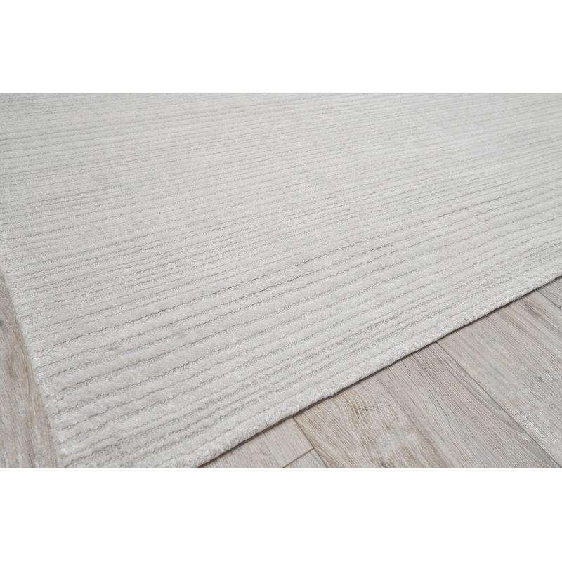 Rossini Striped Area Rug in Ivory, Rectangle 4' x 6'
