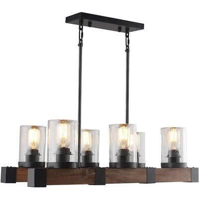 6 - Light Black/Brown Kitchen Island Pendant