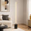 Lampe DEL sur pied en laiton doré