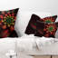 Coussin lombaire en spirale à fleur abstraite floral