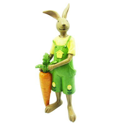 Figurine Norval Mr Rabbit avec carotte