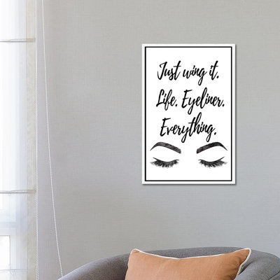 Just Wing It 1 Piece Wall Art on Canvas
