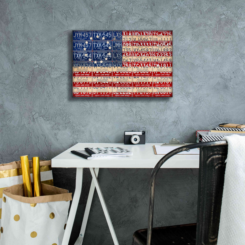 «Betsy Ross Flag» par Design Turnpike, H 12 po x l 18 po x P 0,75 po