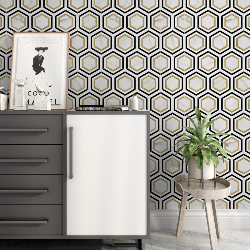 Honeycomb Polished Stone Tile