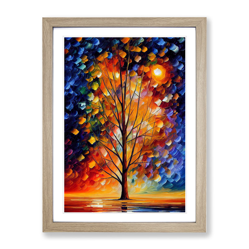 Portrait Of A Tree No.7 - Wall Art, Oak Framed, White, 64cm H x 46cm W