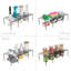 Support de rangement extensible - Pieds résistants aux égratignures - Fil de métal - Comptoir de cuisine, organisateur de salle de bain, plat, présentoir à assiettes, garde-manger d'épices, élévateur d'armoire - 16 x 32,5 --107144906