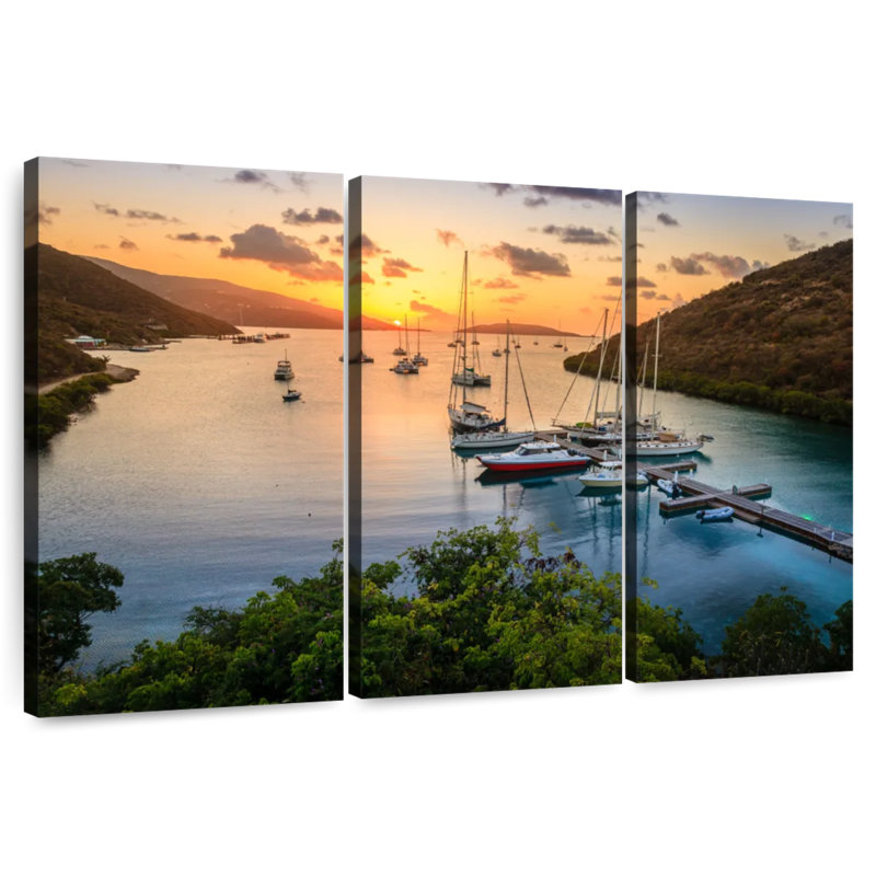 Coucher de soleil Gillard, H 28 po x l 45 po