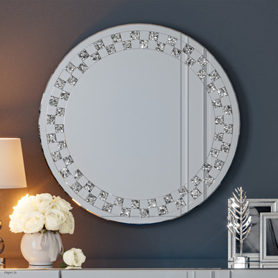 Glass Frame Wall and Leaning Mirror