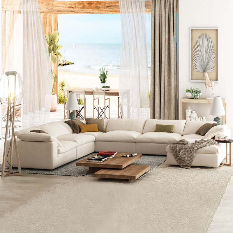 Adelinda Upholstered U-Shaped Sectional Symmetrical