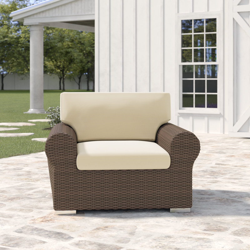 Chaise de patio avec coussin Campion