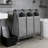 Triple Laundry Sorter Cart With Removable Hampers, Odor Control Technology, And Heavy-Duty Rolling Wheels For Easy Laundry Organization