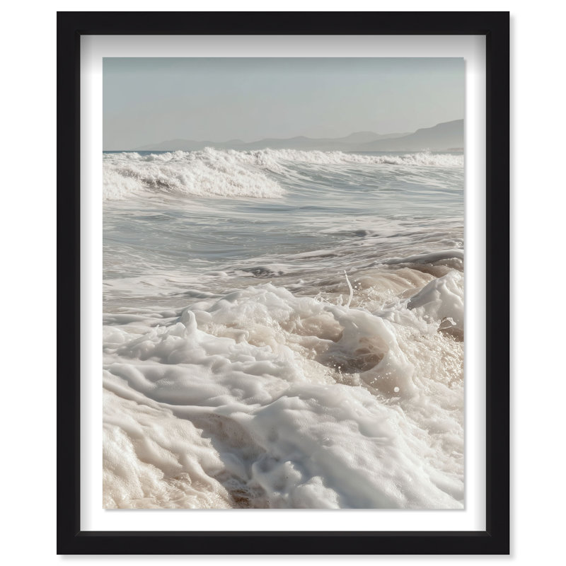 Clouded Shores Print by Oliver Gal, 37.5"H x 31.5"W, Black Shadowbox