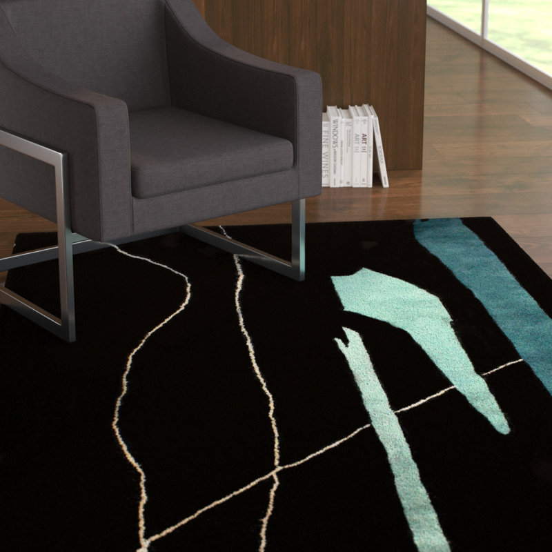 Lightner Abstract Indoor Rug, Rectangle 5' x 8'
