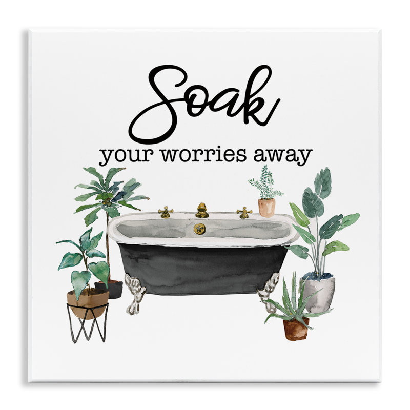  Art mural Soak Worries Away Plants par Masey St. Studios