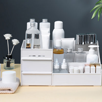 Meleri Plastic Makeup Organiser